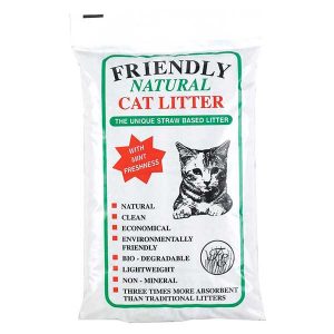 Friendship Estates Friendly Natural Straw Based Cat Litter 20kg 